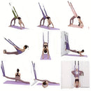 Hanging Fitness Resistance Band: 4-Step Installation, Full-Body Stretching & Strength Training at Home(PURPLE)