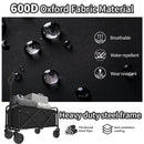 Foldable Shopping Cart, made of 600D waterproof Oxford fabric, equipped with all-terrain silent wheels. Suitable for beach/groceries/garden/shopping trips. A portable shopping cart with strong load-bearing capacity.