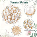 Elegant Women's Pearl Brooch, Floral Crystal and Pearl Brooch for Women's Dance Party Wedding Bride Fashion Jewelry