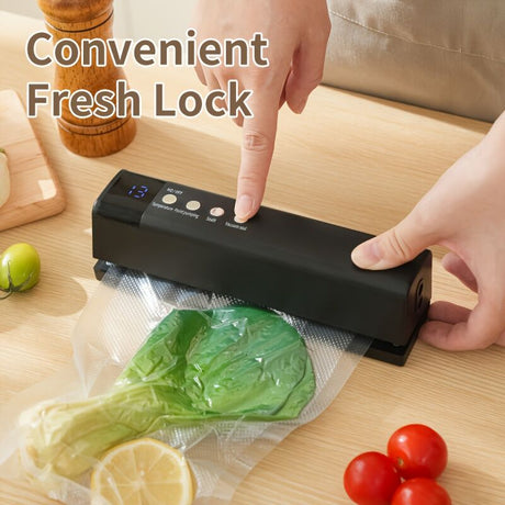 **1pc white Portable Wireless Vacuum Sealer｜USB Charging Compact Design, One-Touch Sealing for Long-Lasting Freshness, Ideal for Home & Outdoor Use**