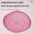 Magnetic Foot Massage & Waist Twisting Disc｜Home Body-Shaping Fitness Equipment, Silent Anti-Slip Dual-Function, Promotes Circulation & Improves Sleep（pink）