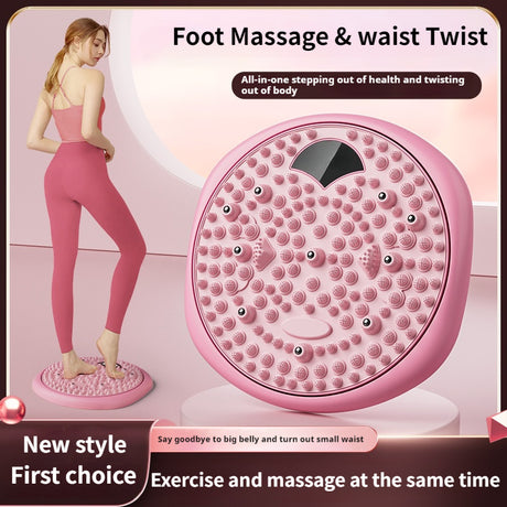 Magnetic Foot Massage & Waist Twisting Disc｜Home Body-Shaping Fitness Equipment, Silent Anti-Slip Dual-Function, Promotes Circulation & Improves Sleep（green）
