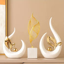 Platinum Ceramic "New Life" Sculpture: Symbolizing growth through the form of a sprouting seed, inspiring upward progress step by step.