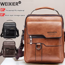 Men's retro crossbody bag (black) : High quality with multiple compartments, practical and versatile. It is the top choice for Father's Day, Valentine's Day and Christmas gifts