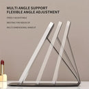 LED folding makeup mirror with light, portable travel beauty mirror with light, three-color adjustable light, touch screen, rechargeable