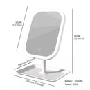 LED makeup mirror, portable travel mirror with foldable design and built-in lights, 3 lighting modes, intelligent adjustable light touch screen, USB rechargeable, portable illuminated beauty mirror, travel makeup stand with lights, bedroom makeup mirror,