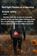 Two random color (green - yellow - white - red) outdoor camping lights, convenient for hiking, multi-scenario water bottle lights, ambient lights, suspended hanging lights with focused light