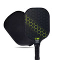 2 rackets, 4 balls, Pidike racket set (yellow), fiberglass graphite Pidike racket set, ball equipment including balls, bags, accessories, rackets, suitable for beginners and professionals