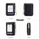 Casual style multi-compartment zipper wallet: Cards and loose change are neatly sorted