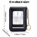 Casual style multi-compartment zipper wallet: Cards and loose change are neatly sorted