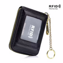 Casual style multi-compartment zipper wallet: Cards and loose change are neatly sorted