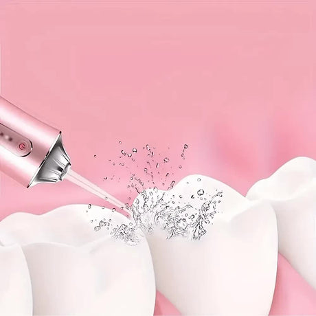 Wireless electric water toothbrush set, equipped with 4 nozzle heads - 360° rotatable nozzles, USB charging, lithium battery, suitable for daily teeth and gum cleaning, suitable for both men and women, is the perfect gift for the holidays. Dental cleaning