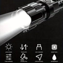 1 USB rechargeable flashlight, ultra-bright LED handheld outdoor emergency light, with telescopic zoom, wide beam, 1800mAh lithium battery, 150 lumens, suitable for camping, hiking, exploration and daily use, camping flashlight