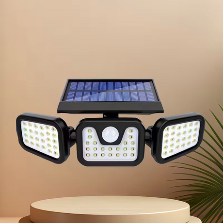 (2-piece set)74 LED solar sensor lights with motion sensors, 3-level brightness mode outdoor wall lights, suitable for front doors, courtyards, garages, and terraces