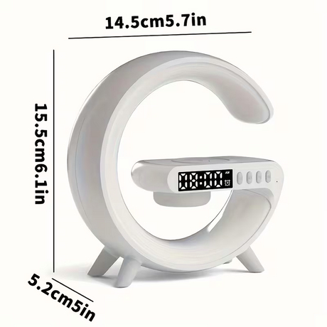 Wireless speaker with mobile phone charger; Creative ambient light night light; multi-functional music speaker suitable for teenagers and adults; bedroom bedside sound gift