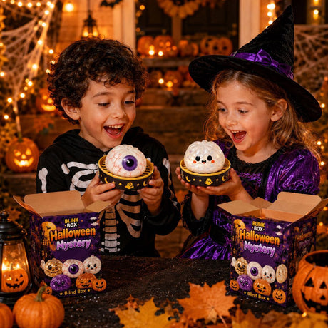 Halloween toys, mystery blind box, pumpkin toys, ghost toys, eyeball toys, slow-rebound pectin, stress relief toy, Halloween gifts, Halloween decorations, Australian Halloween, sensory toy - pumpkin - Size 8cm