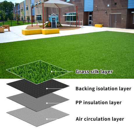 Green Artificial Turf Australia Reusable Pet Grass Dog Lawn Turf Drainage Holes Turf