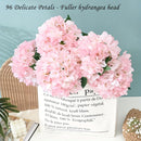 White Green Artificial Hydrangea White Hydrangea 18-Inch Flowers Real-Touch Flowers Wedding
