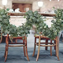 Green White Artificial Eucalyptus Garlands White Baby'S Breath 180 Cm Garlands Durable