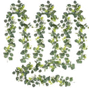 Green White Artificial Eucalyptus Garlands White Baby'S Breath 180 Cm Garlands Durable