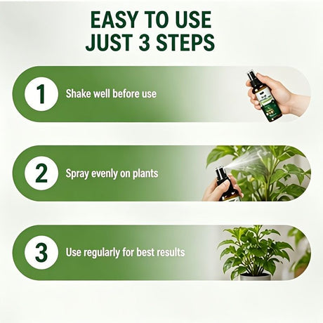 Green White Foliage Spray Plant Care Leaf Brightening Yellow Leaf Remover Dusting Spray