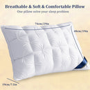 Luxury Pillow Quilted Pillow High-Quality Pillow Comfortable Pillow Bedding - Gray - Size 1200g high pillow