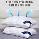 Luxury Pillow Quilted Pillow High-Quality Pillow Comfortable Pillow Bedding - Gray - Size 1200g high pillow
