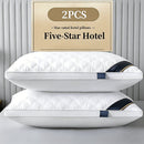 Luxury Pillow Quilted Pillow High-Quality Pillow Comfortable Pillow Bedding - White - Size 1200g high pillow