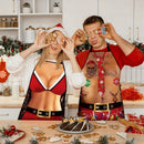 Christmas apron, waterproof apron, oil-resistant apron, festive kitchen decor, holiday cooking apron, Christmas gift idea, Santa apron, snowman apron, reindeer apron, family gathering apron - Christmas - Size 1-4PCS