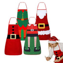 Christmas apron, waterproof apron, oil-resistant apron, festive kitchen decor, holiday cooking apron, Christmas gift idea, Santa apron, snowman apron, reindeer apron, family gathering apron - Christmas - Size 3-3PCS