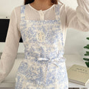 waterproof apron, ink-wash apron, drawstring apron, cafe apron, home apron, pet shop apron, anti-dust apron, australia apron - Blue - Size M