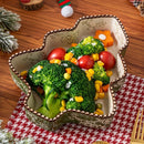 Christmas baking dish, ceramic baking ware, festive tableware, food-grade baking dish, heat-resistant dish, holiday dinnerware, Australian kitchen, Christmas gift idea, ceramic bakeware Australia - Red - Size 800ML