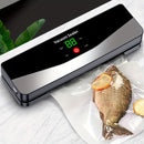 Silver Black USB Charging Food Vacuum Sealer Indoor Kitchen Outdoor Camping Food