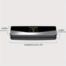 Silver Black USB Charging Food Vacuum Sealer Indoor Kitchen Outdoor Camping Food