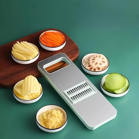 Green Vegetable Slicer 6-Piece Set Kitchen Tool Meal Prep Vegetable Cutting Durable