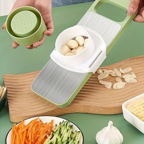 Green Vegetable Slicer 6-Piece Set Kitchen Tool Meal Prep Vegetable Cutting Durable