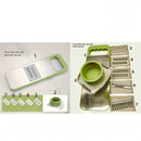 Green Vegetable Slicer 6-Piece Set Kitchen Tool Meal Prep Vegetable Cutting Durable