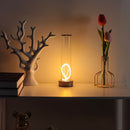 Minimalist Table Lamp Cordless Lamp Rechargeable Lamp Touch Dimmable Lamp - Black - Size 24CM