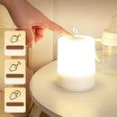 White Silver Touch-Controlled Bedside Lamp Dimmable Table Lamp 3-Color Warm White LED Light