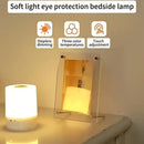 White Silver Touch-Controlled Bedside Lamp Dimmable Table Lamp 3-Color Warm White LED Light
