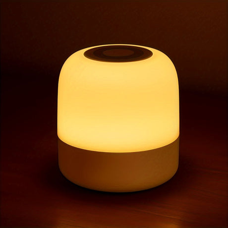 White Portable LED Table Lamp USB-C Rechargeable Lamp Adjustable Brightness Lamp 3