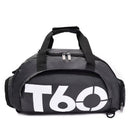 Travel Duffel Bag T60 Duffel Durable Travel Bag Stylish Gym Bag Weekend Bag - black and white - Size 50-30-28CM