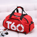 Travel Duffel Bag T60 Duffel Durable Travel Bag Stylish Gym Bag Weekend Bag - Rose red - Size 45-25-23CM