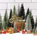 Mini Christmas Trees 30-Piece Set Christmas Decorations Festive Decor Holiday - Green - Size 01