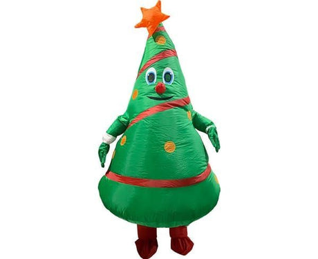 Inflatable Christmas Tree Costume Christmas Costume Polyester Christmas Costume - Green - Size 01