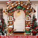 Christmas Decoration 2D Flat Banner Merry Christmas Archway Front Porch Decor - 01 - Size 190-250CM