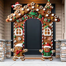 Christmas Decoration 2D Flat Banner Merry Christmas Archway Front Porch Decor - 05 - Size 190-250CM