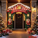 Christmas Decoration 2D Flat Banner Merry Christmas Archway Front Porch Decor - 05 - Size 190-250CM