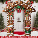 Christmas Decoration 2D Flat Banner Merry Christmas Archway Front Porch Decor - 05 - Size 190-250CM