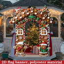 Christmas Decoration 2D Flat Banner Merry Christmas Archway Front Porch Decor - 08 - Size 190-250CM